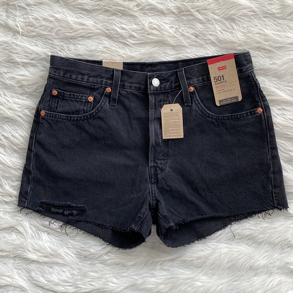 Levi’s | Black 501 Denim Shorts